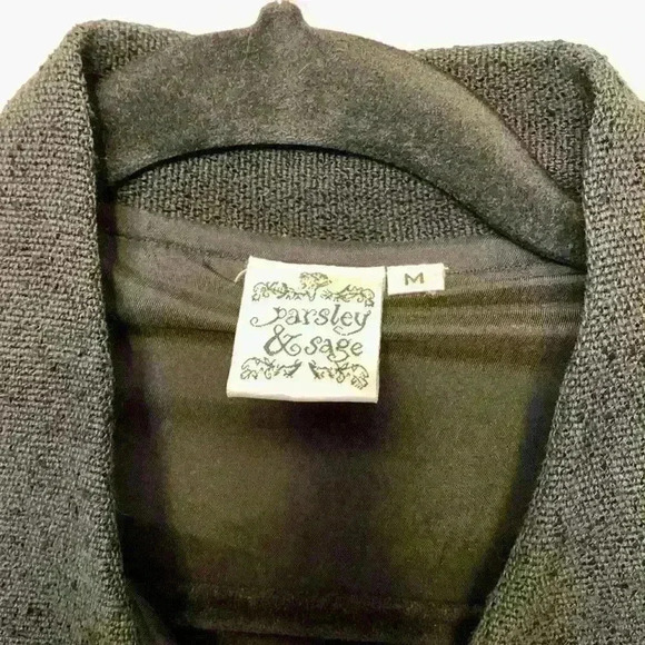 Parsley & Sage jacket sz M colorful whimsical hippie grandma 90s patchwork *flaw - Picture 2 of 8